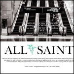 Screen shot of the All Saints Design Ltd website.