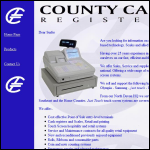 Screen shot of the County Cash Registers website.