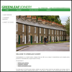 Screen shot of the Greenleaf Joinery Ltd website.