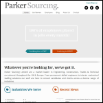 Screen shot of the Parker Sourcing Ltd website.
