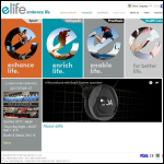 Screen shot of the Life Elite Ltd website.