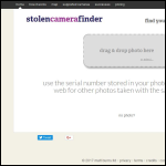 Screen shot of the Stolen Images Ltd website.
