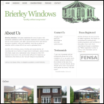 Screen shot of the Brierley Windows Ltd website.