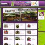 Screen shot of the Floralpride Silk Floral Designs website.