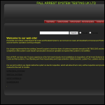 Screen shot of the Fall Arrest System Testing Uk Ltd website.