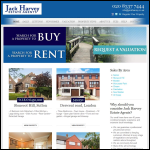 Screen shot of the Jack Harvey Estate Agents Ltd website.