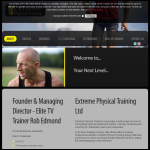 Screen shot of the Extreme Physical Training Ltd website.