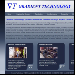 Screen shot of the Gradient Engineering Ltd website.