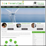 Screen shot of the Eco Resolutions Uk Ltd website.