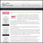 Screen shot of the Silver Concierge Ltd website.