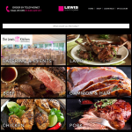 Screen shot of the Lewis's Butchers Ltd website.