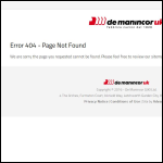 Screen shot of the De Manincor Uk Ltd website.