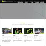 Screen shot of the The Tennis Circus Ltd website.