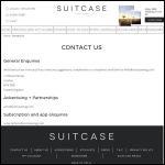 Screen shot of the Suitcase Magazine Ltd website.