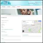 Screen shot of the Tm Patient Services Ltd website.
