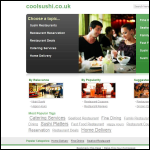 Screen shot of the Cool Sushi Ltd website.