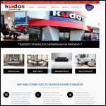 Screen shot of the Kudos Lighting Ltd website.