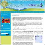 Screen shot of the Positive About Autism Ltd website.