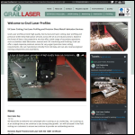 Screen shot of the Grail Laser Profiles Ltd website.