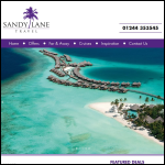 Screen shot of the Sandy Lane Resort Ltd website.