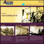 Screen shot of the Virgin Scaffolding Ltd website.