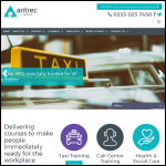 Screen shot of the Antrec Ltd website.