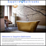 Screen shot of the Sapphire Bathrooms Ltd website.