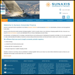 Screen shot of the Sunaxis Investment Ltd website.