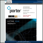 Screen shot of the Porter Engineering Ltd website.