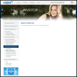 Screen shot of the Hsn Financial Ltd website.