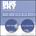 Screen shot of the Sky Blue Partners Ltd website.
