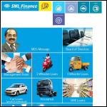 Screen shot of the Sml Finance Ltd website.