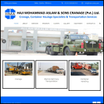 Screen shot of the Aslam Partners Ltd website.
