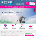 Screen shot of the The Kitesurf Centre Ltd website.