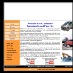 Screen shot of the K D Groundworks Ltd website.