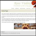 Screen shot of the Ross Violins website.