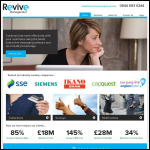 Screen shot of the Revive Management Solutions Ltd website.