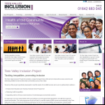 Screen shot of the Tees Valley Inclusion Project Cic website.