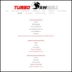 Screen shot of the Turbosaw Ltd website.