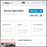 Screen shot of the One Sky Tech Ltd website.