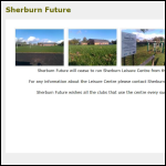 Screen shot of the Sherburn Future Ltd website.