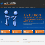 Screen shot of the Jjs Tuition Ltd website.