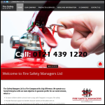 Screen shot of the Fire Training & Development (Midlands) Ltd website.