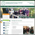 Screen shot of the Goldsworth Trust website.