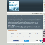 Screen shot of the Ocean Industrial Cleaning website.