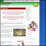 Screen shot of the Teddy Tennis North London Ltd website.
