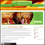 Screen shot of the Indian Association Oldham website.