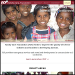 Screen shot of the Foundation for Education & Humanitarian Care website.