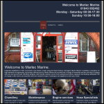 Screen shot of the Marlec Marine Ltd website.