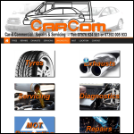 Screen shot of the Carcom Ltd website.